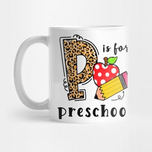 Back To School P Is For Preschool Mug